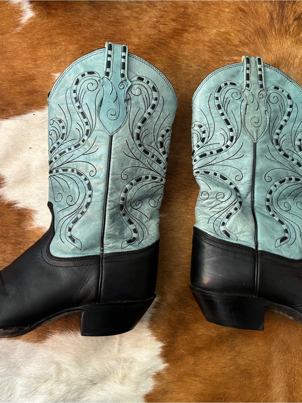 Tony Lama Ladies Vaquero Western boot in Azul. Size 7B - Picture 2 of 8